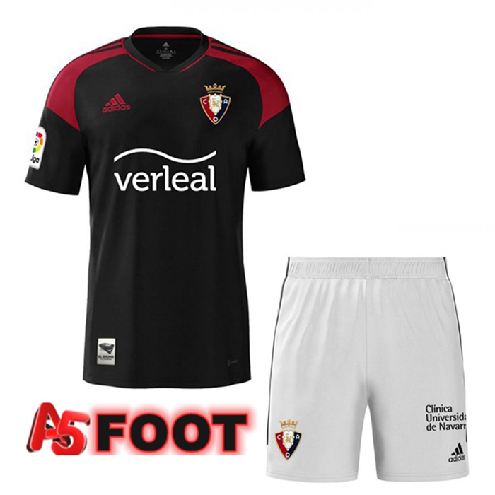 Maillot de Foot CA Osasuna Enfant Exterieur Noir 2022/2023