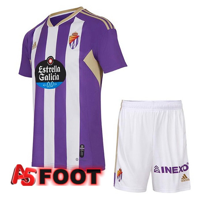 Maillot de Foot Real Valladolid Enfant Domicile Pourpre 2022/2023