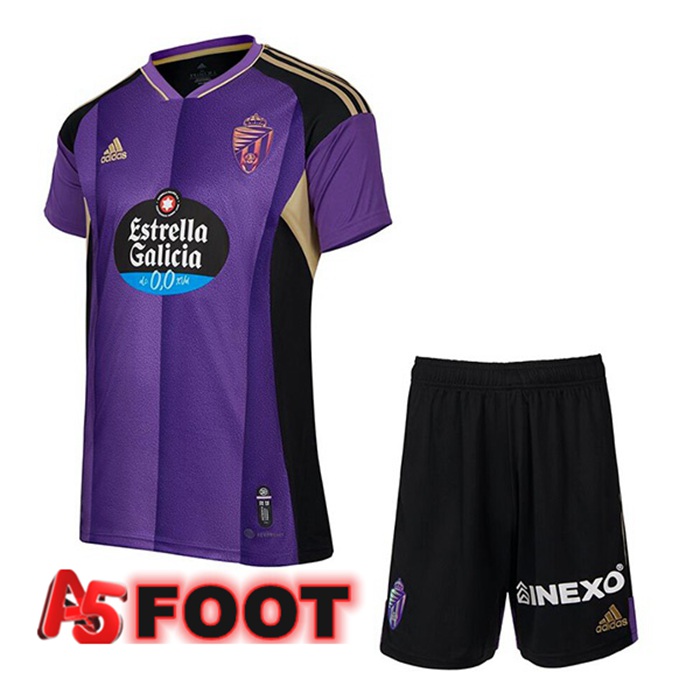 Maillot de Foot Real Valladolid Enfant Exterieur Pourpre 2022/2023