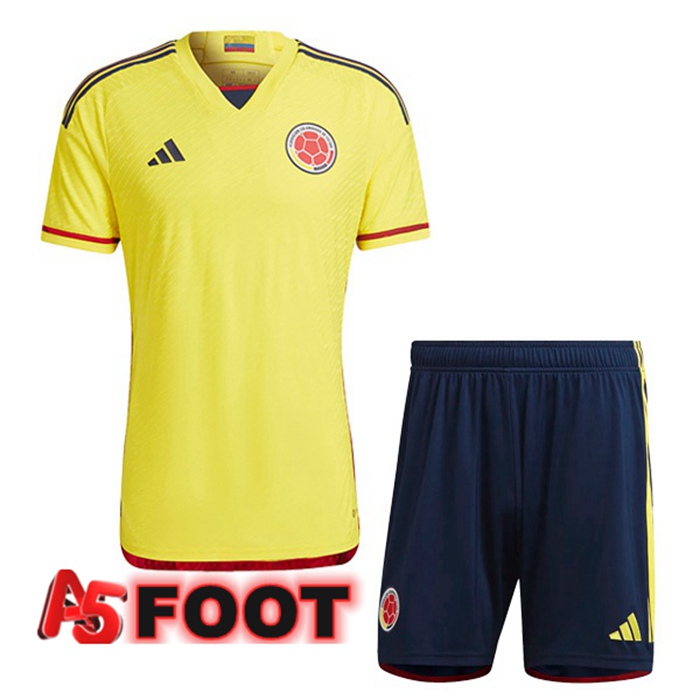 Maillot Foot Equipe de Colombie Enfant Domicile Jaune 2022/2023