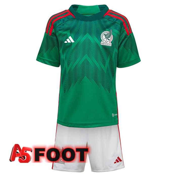 Maillot Foot Equipe de Mexique Enfant Domicile Vert 2022/2023