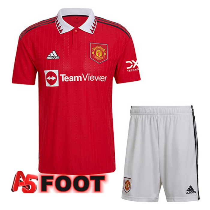 Maillot de Foot Manchester United Enfant Domicile Rouge 2022/2023