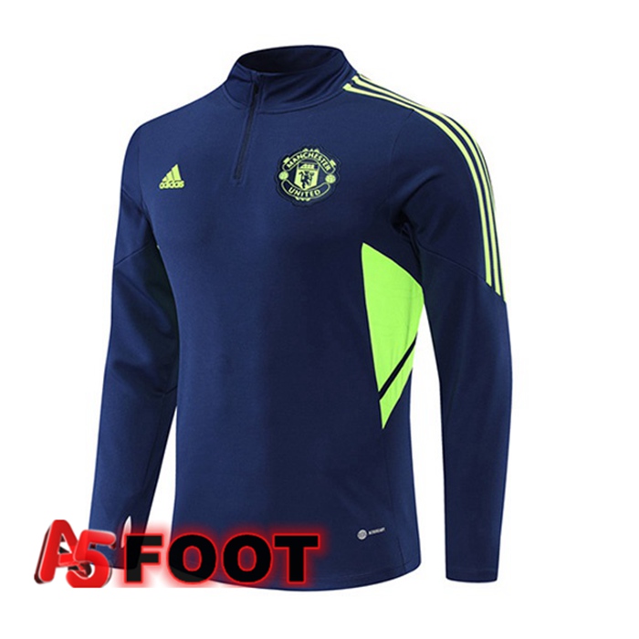 Training Sweatshirt Manchester United Bleu Royal 2022/2023