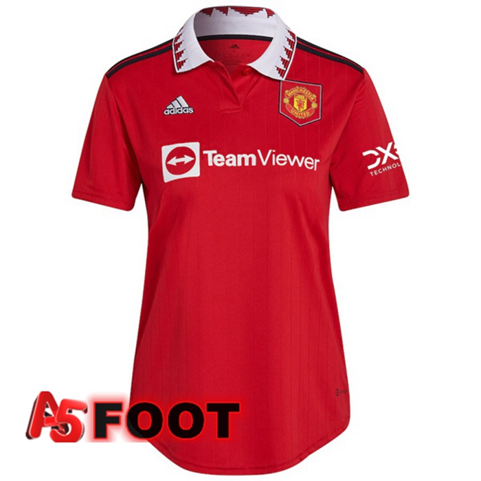 Maillot de Foot Manchester United FemmeDomicile Rouge 2022/2023