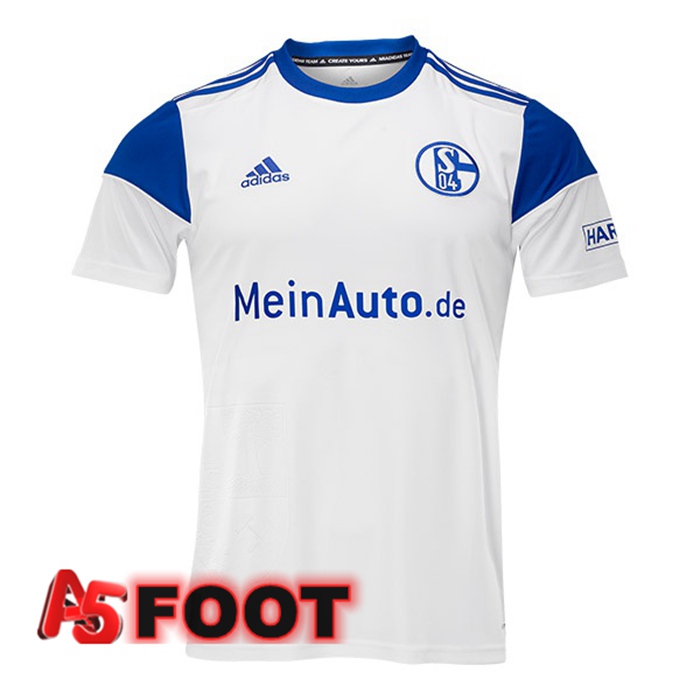 Maillot de Foot Schalke 04 Exterieur Blanc 2022/2023