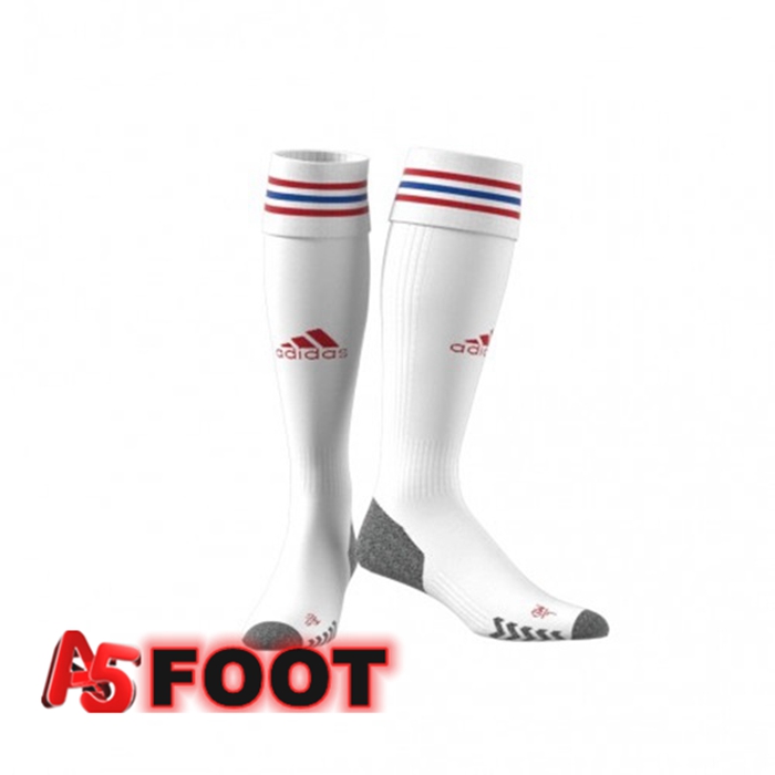 Chaussettes De Foot Lyon OL Domicile Blanc 2022/2023