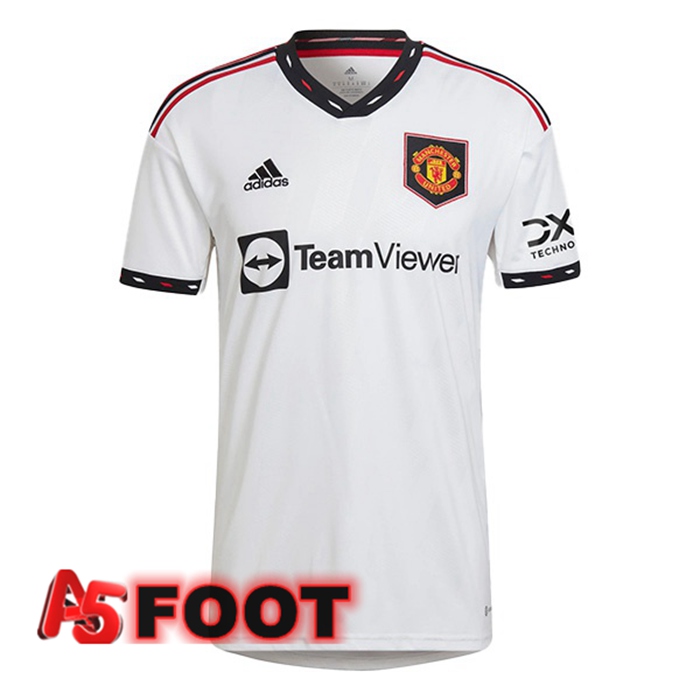 Maillot de Foot Manchester United Exterieur Blanc 2022/2023