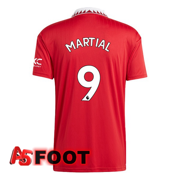 Maillot de Foot Manchester United (MARTIAL 9) Domicile Rouge 2022/2023