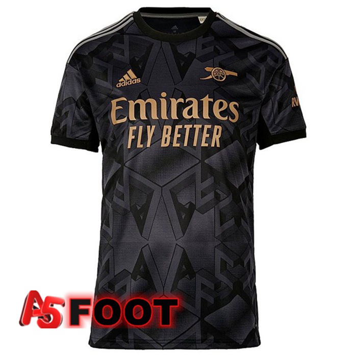 Maillot de Foot Arsenal Exterieur Noir 2022/2023