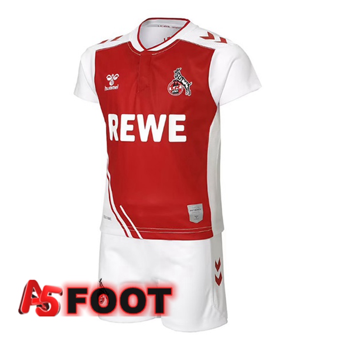 Maillot de Foot FC Koln Enfant Domicile Rouge Blanc 2022/2023