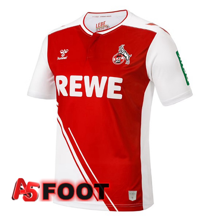 Maillot de Foot FC Koln Domicile Rouge Blanc 2022/2023