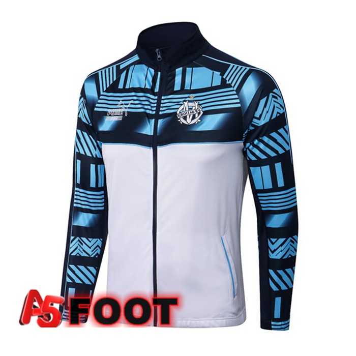 Veste Foot Marseille OM Blanc Bleu 2022/2023