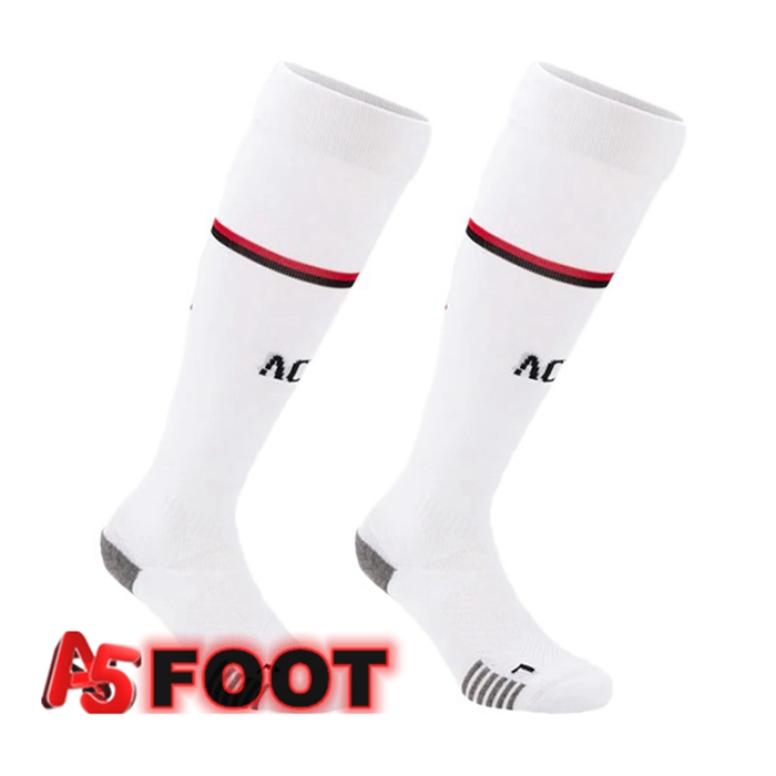 Chaussettes De Foot AC Milan Exterieur Blanc 2022/2023