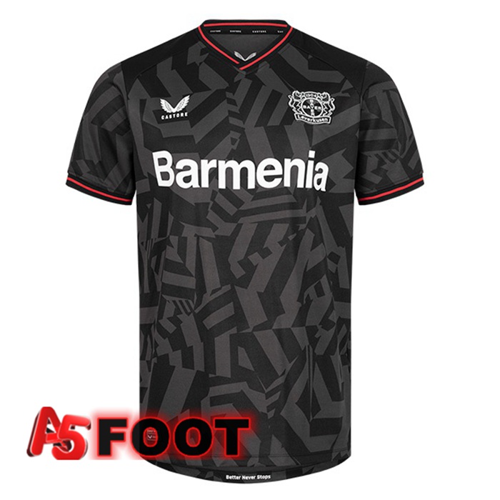 Maillot de Foot Bayer 04 Leverkusen Exterieur Noir 2022/2023
