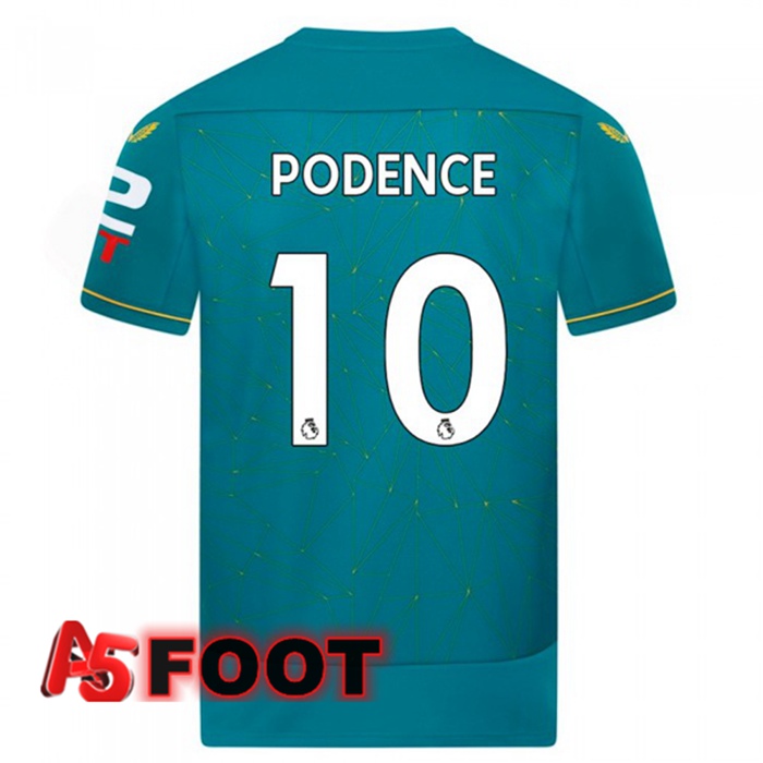 Maillot de Foot Wolves (PODENCE 10) Exterieur Bleu 2022/2023