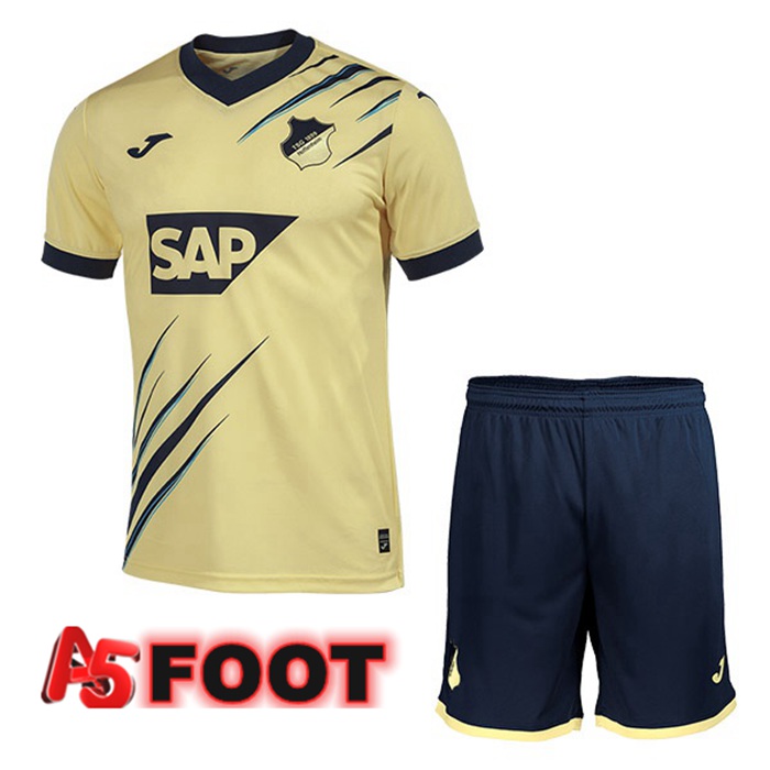 Maillot de Foot TSG Hoffenheim Enfant Exterieur Jaune 2022/2023
