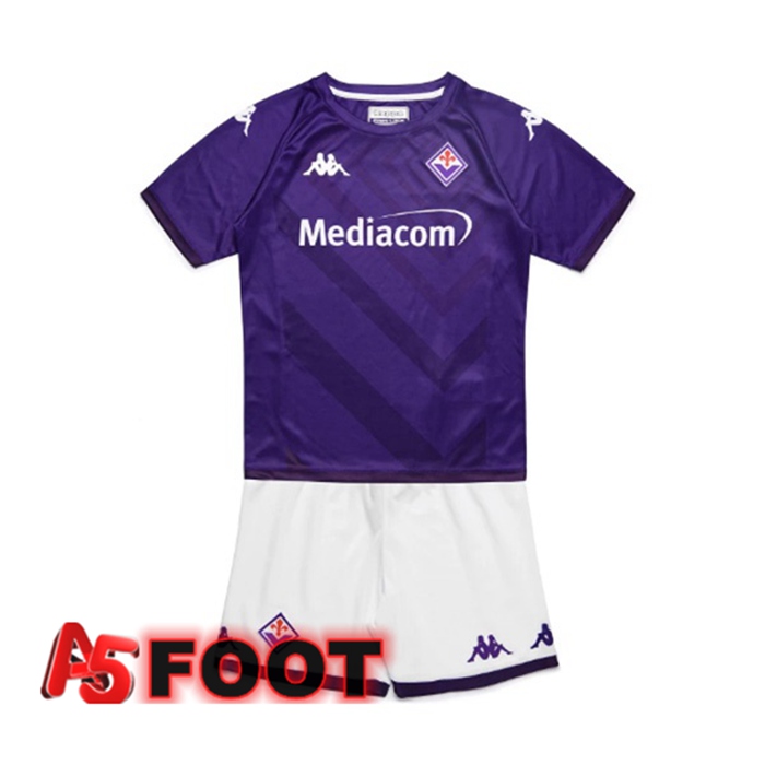 Maillot de Foot ACF Fiorentina Enfant Domicile Pourpre 2022/2023
