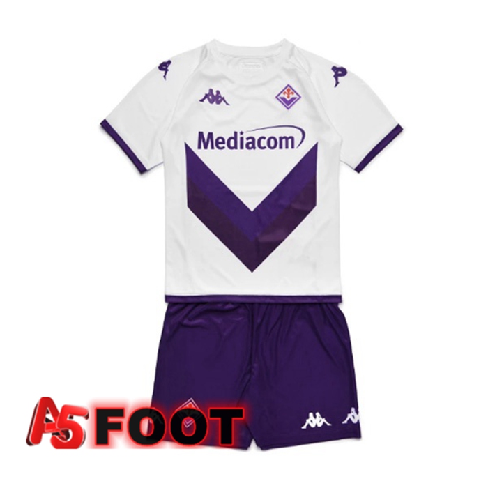 Maillot de Foot ACF Fiorentina Enfant Exterieur Blanc 2022/2023