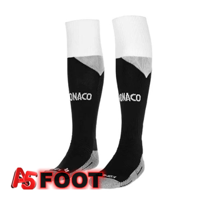 Chaussettes De Foot AS Monaco Exterieur Noir 2022/2023