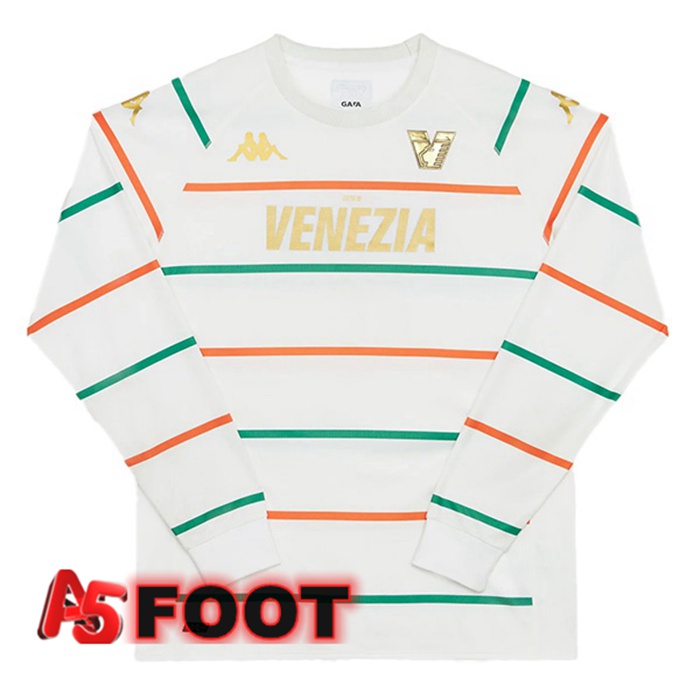 Maillot de Foot Venise FC Exterieur Manche Longue Blanc 2022/2023