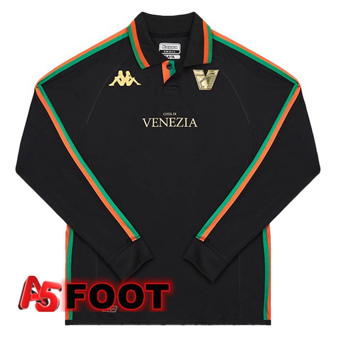 Maillot de Foot Venise FC Domicile Manche Longue Noir 2022/2023