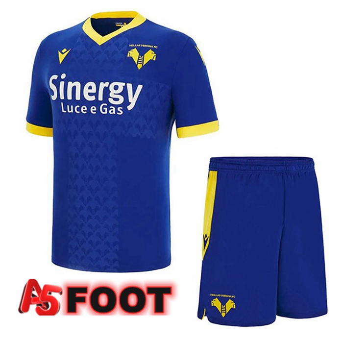 Maillot de Foot Hellas Verone Enfant Domicile Bleu 2022/2023