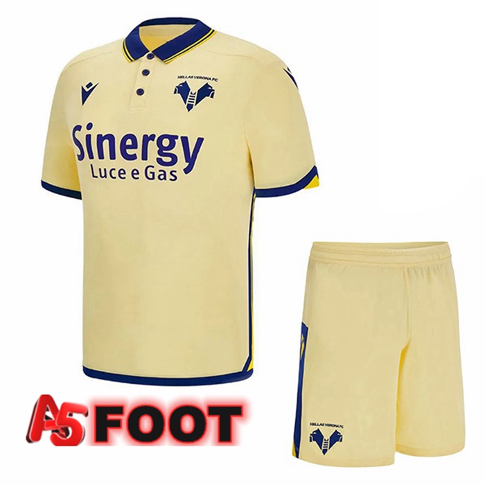 Maillot de Foot Hellas Verone Enfant Exterieur Jaune 2022/2023