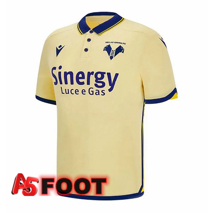 Maillot de Foot Hellas Verone Exterieur Jaune 2022/2023