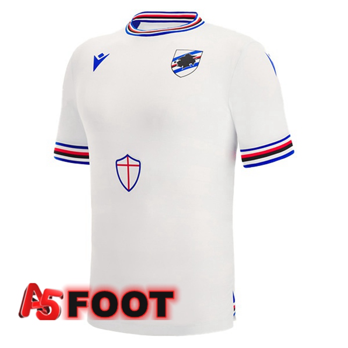 Maillot de Foot UC Sampdoria Exterieur Blanc 2022/2023