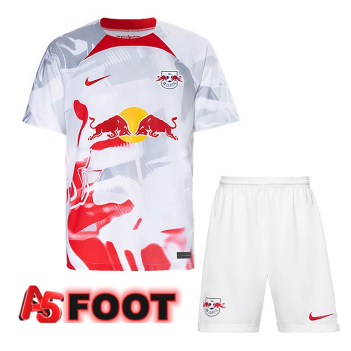 Maillot de Foot RB Leipzig Enfant Domicile Blanc 2022/2023