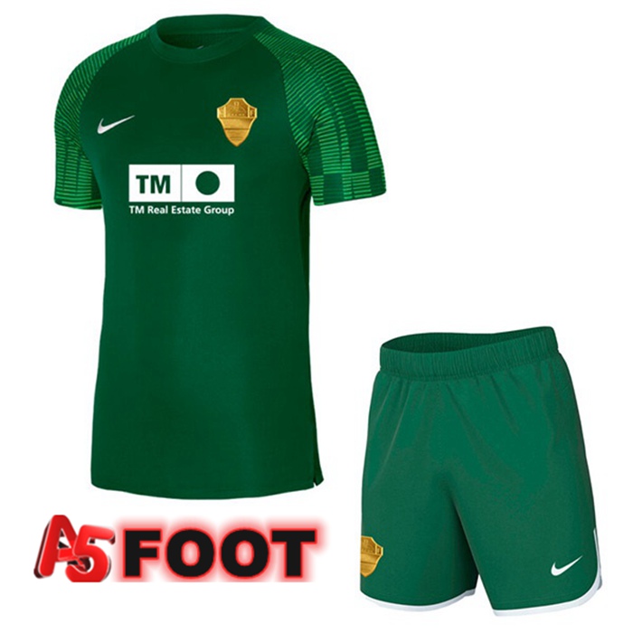 Maillot de Foot Elche CF Enfant Exterieur Vert 2022/2023