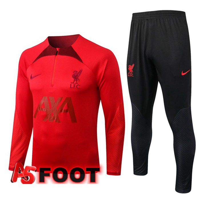 Ensemble Survetement de Foot FC Liverpool Rouge 2022/2023