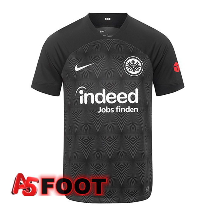 Maillot de Foot Eintracht Frankfurt Exterieur Noir 2022/2023
