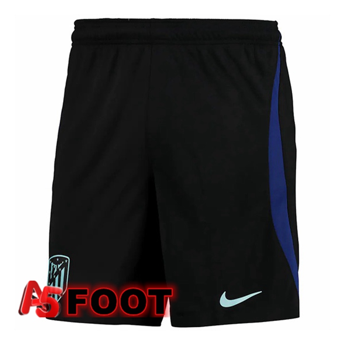 Short De Foot Atletico Madrid Exterieur Noir 2022/2023