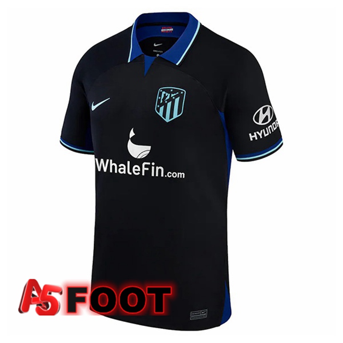 Maillot de Foot Atletico Madrid Exterieur Noir 2022/2023