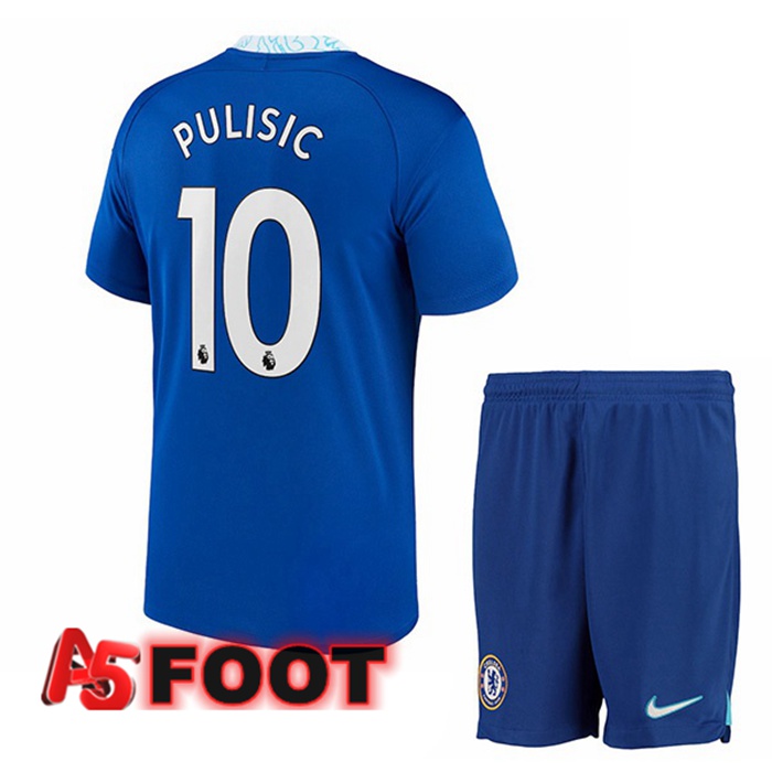Maillot de Foot FC Chelsea (Pulisic 10) Enfant Domicile Bleu 2022/2023
