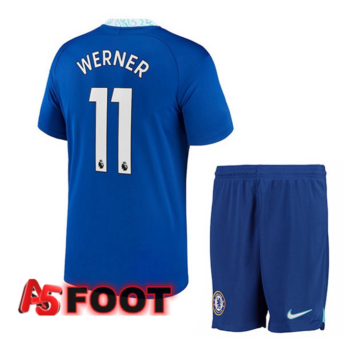 Maillot de Foot FC Chelsea (Werner 11) Enfant Domicile Bleu 2022/2023