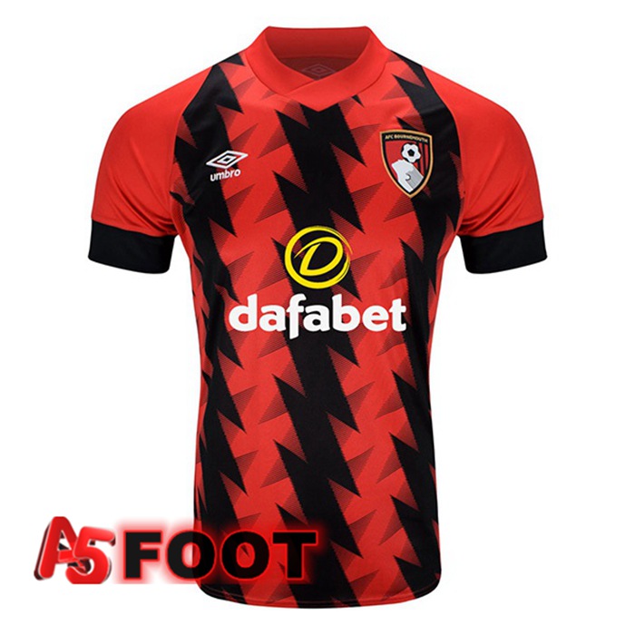 Maillot de Foot AFC Bournemouth Domicile Rouge Noir 2022/2023