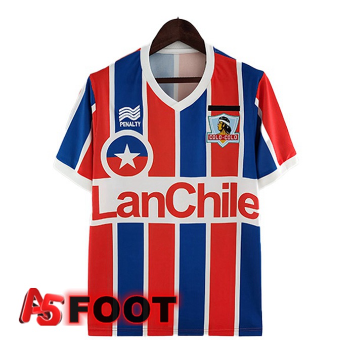 Maillot de Foot Colo-Colo Retro Exterieur Bleu Rouge 1986