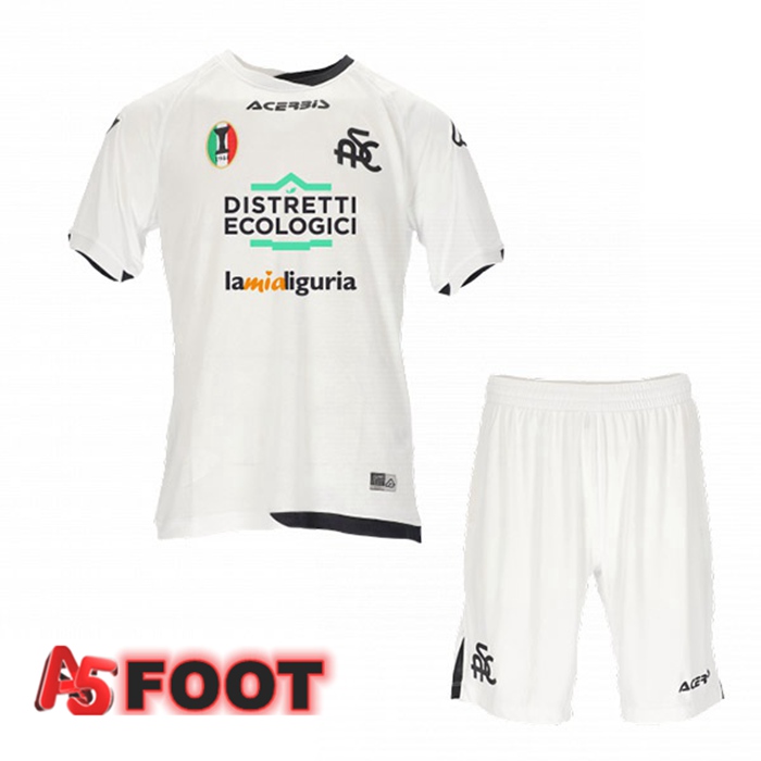 Maillot de Foot Spezia Calcio Enfant Domicile Blanc 2022/2023