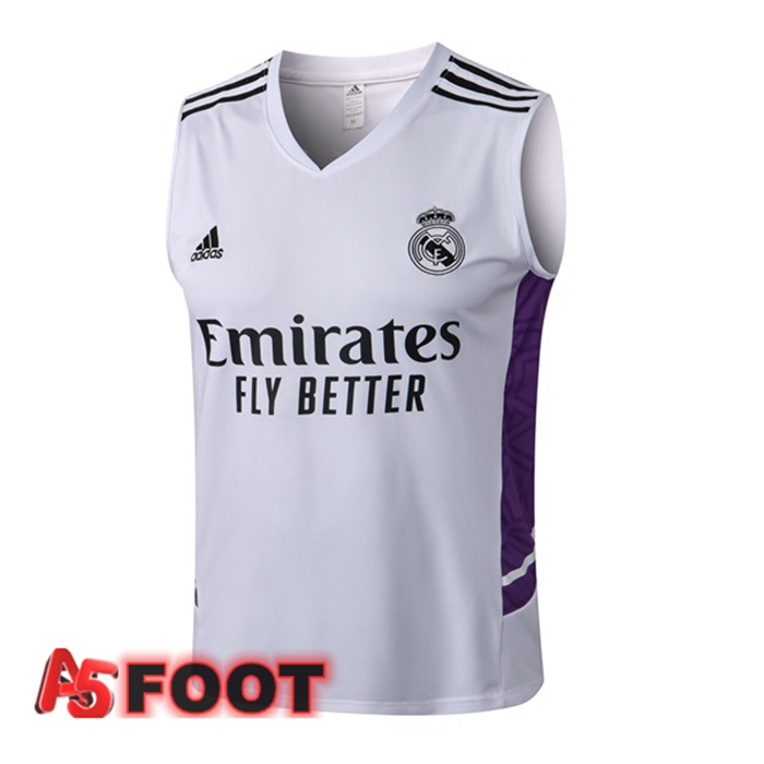 Gilet Foot Real Madrid Blanc 2022/2023