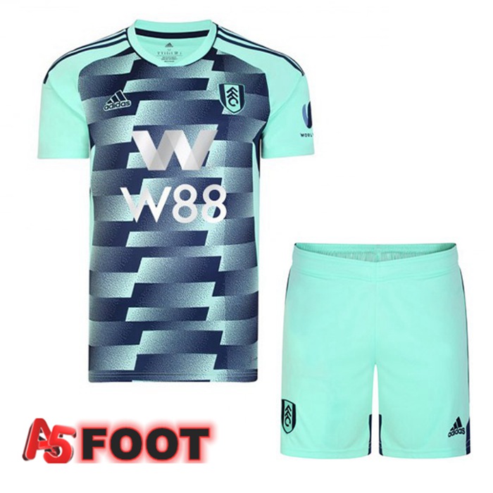 Maillot de Foot Fulham FC Enfant Exterieur Cyan 2022/2023