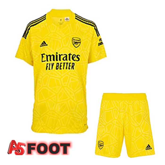 Maillot de Foot Arsenal Enfant Gardien de but Jaune 2022/2023