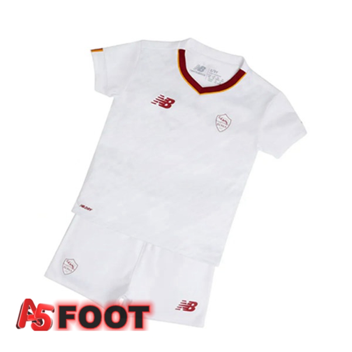 Maillot de Foot AS Monaco Enfant Exterieur Blanc 2022/2023