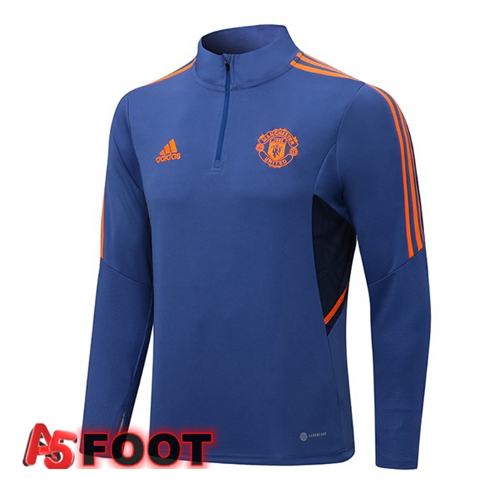 Training Sweatshirt Manchester United Bleu 2022/2023