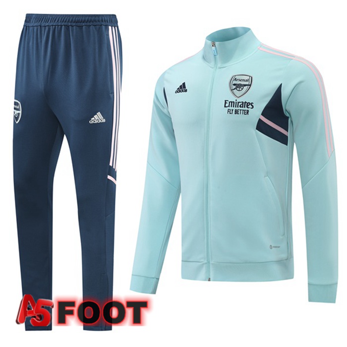 Ensemble Veste Survetement de Foot Arsenal Vert 2022/2023