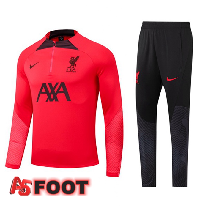 Ensemble Survetement de Foot FC Liverpool Rouge 2022/2023
