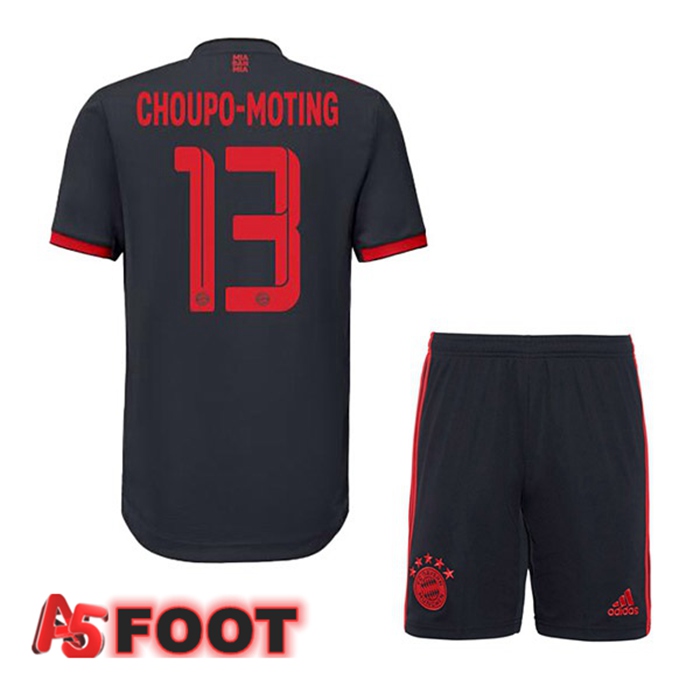 Maillot de Foot Bayern Munich (Choupo-Moting 13) Enfant Third Noir 2022/2023