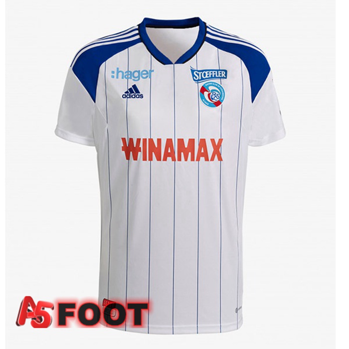 Maillot de Foot RC Strasbourg Alsace Exterieur Bleu Blanc 2022/2023