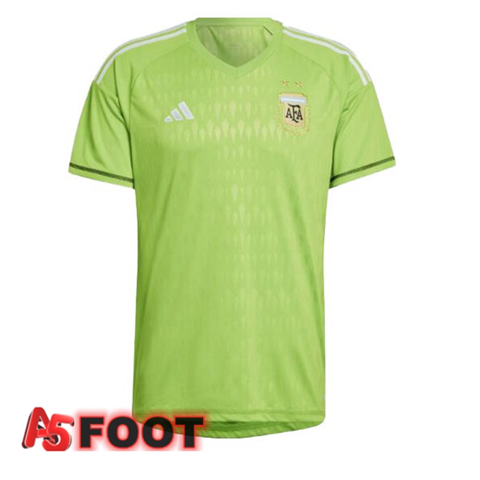 Maillot Foot Equipe de Argentine Gardien de but Vert 2022/2023